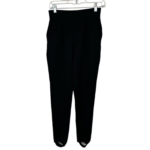 St. John Sportswear Vintage Black Santana Knit Stirrup Pants Sz 4 - Picture 2 of 12